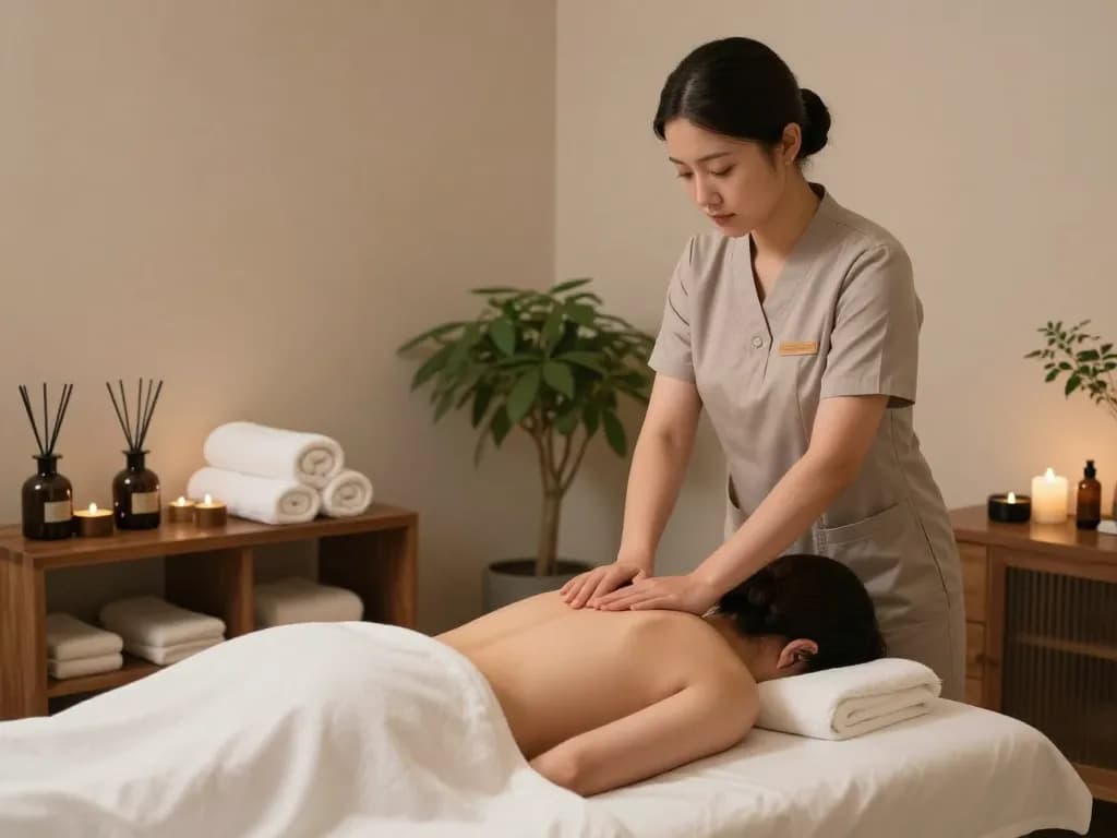 Experience the serenity of a 관악스웨디시 massage in a calming spa setting.