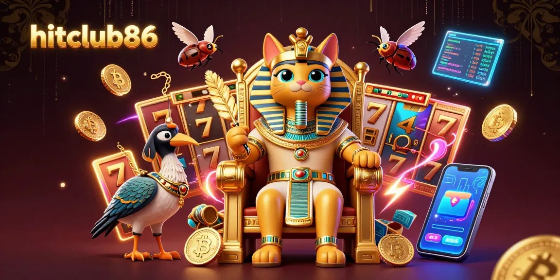 Hitclub86 showcases thrilling casino action with vibrant gaming elements and engaging characters.