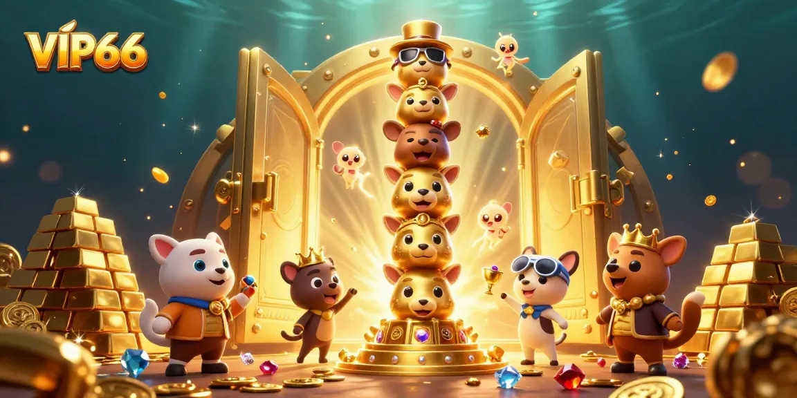 Experience the vibrant world of VIP66 with engaging casino elements and rich visuals.