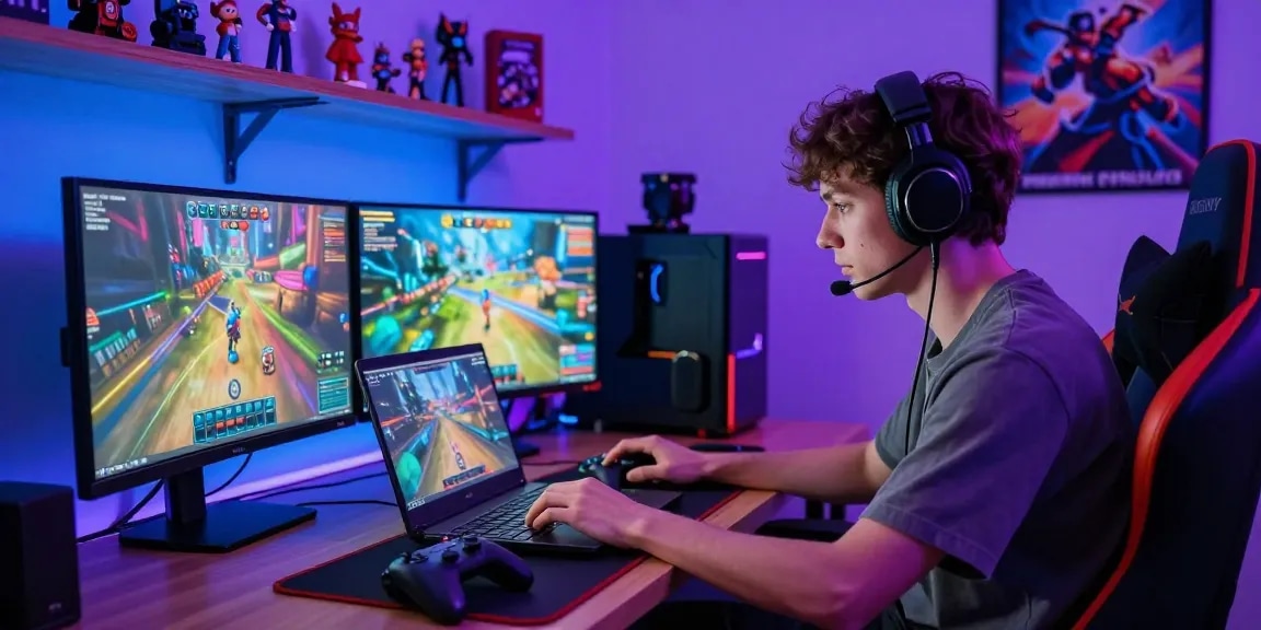 Pengalaman bermain BATIK 88 dengan fokus tinggi di ruang gaming yang stylish.