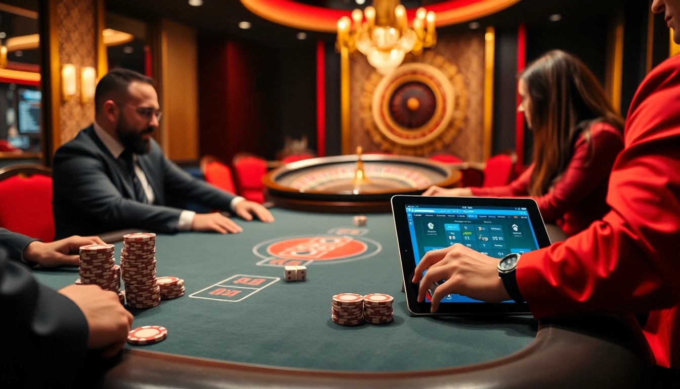 Experience the thrill of link 188bet with engaged players and luxurious casino ambiance.