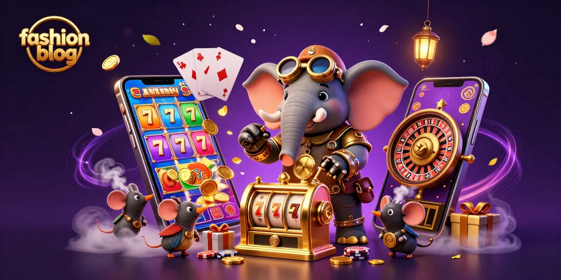 Spin golden slot machines with the latest fashion blog trends in an exciting casino setting.