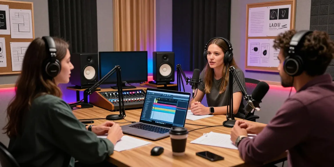 Engaging podcast recording with Brit Morin in a modern studio setting, highlighting rokok88 super innovation.
