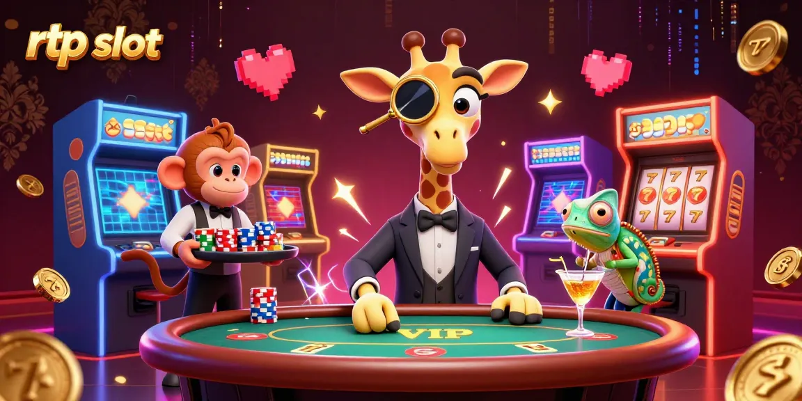 Engage with the rtp slot experience featuring vibrant animation in a lively casino setting.