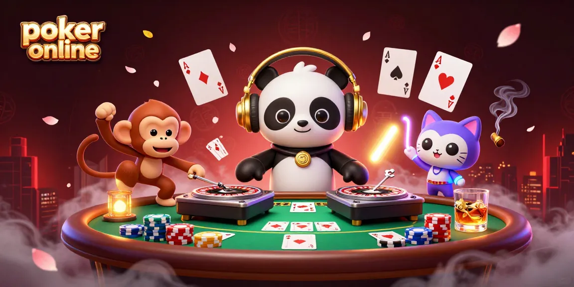 Gioca a poker online con la popolare app, circondato da emozionanti elementi festivi.