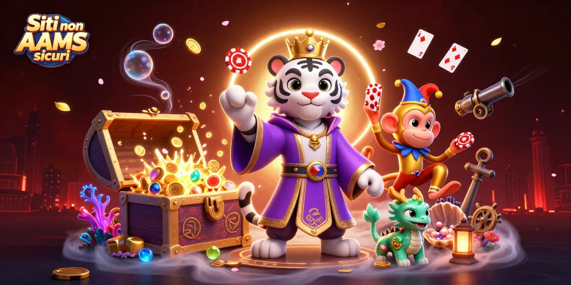 Gioca nei Siti non AAMS sicuri per vivere un'esperienza di casinò avvolgente con il nostro tigre 3D e monete d'oro.