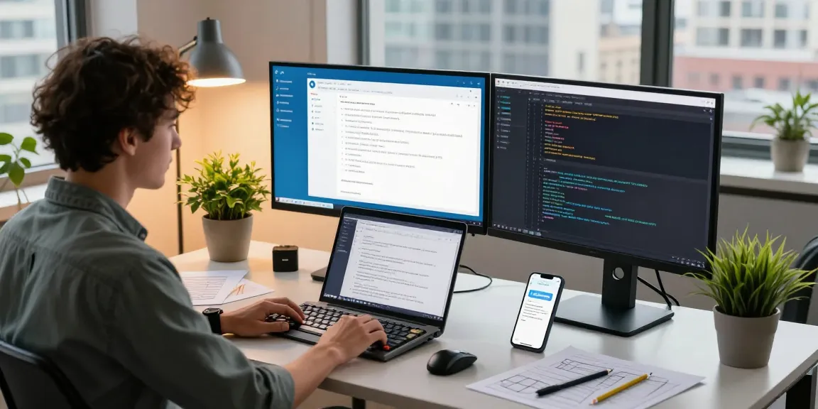 Developer working on the 纸飞机中文版 interface in a modern workspace, showcasing software innovation and user engagement.