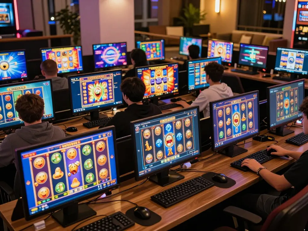 Celebrate wins while spinning colorful slot machines in an engaging online gaming platform
