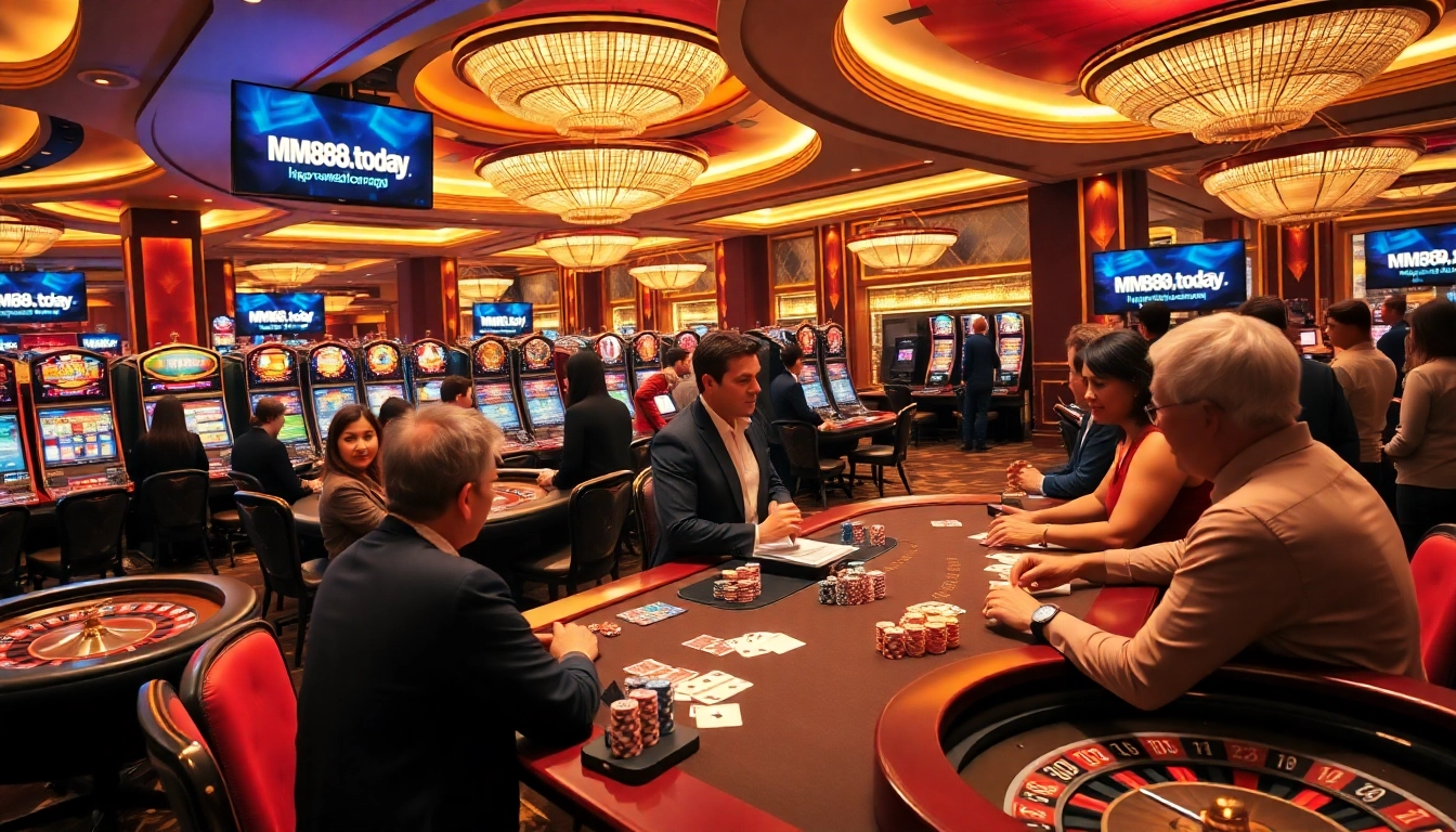 Engage in thrilling gameplay at https://mm88.today/ with vibrant casino tables and exciting slot machines.