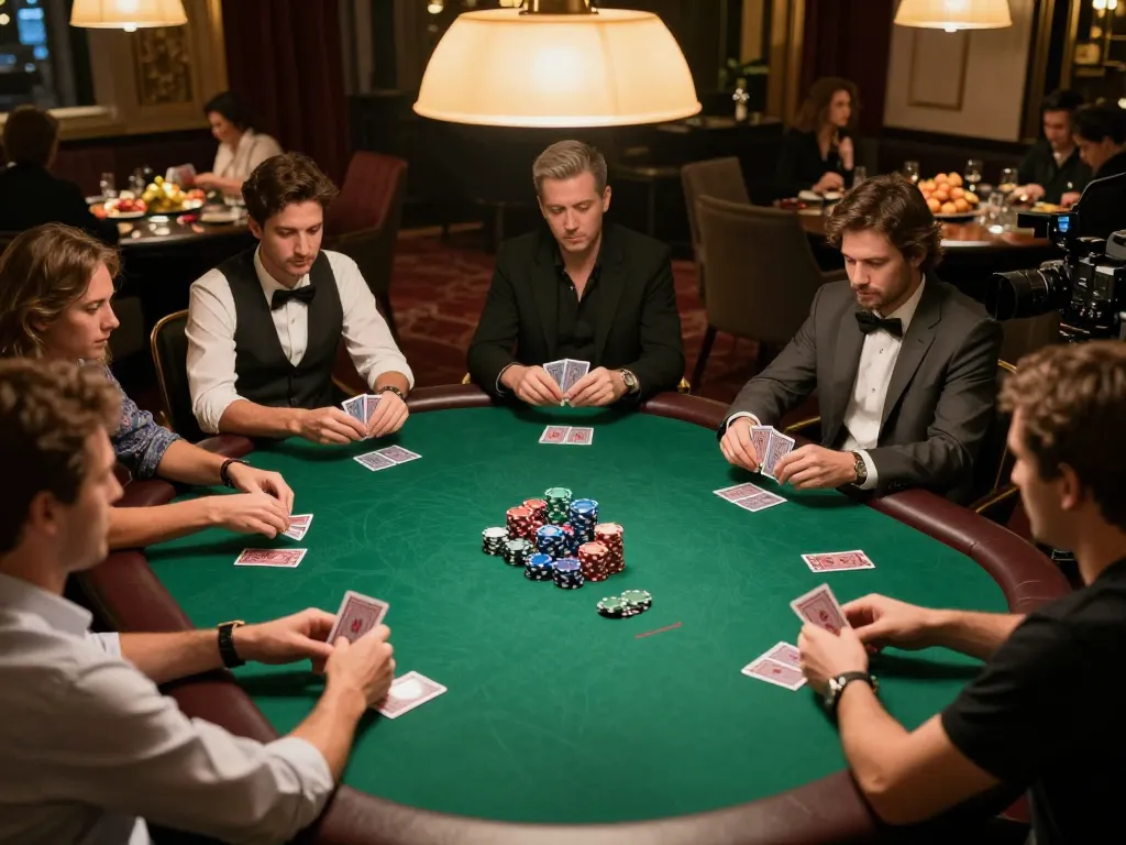 Players enjoying an engaging poker game at home, showcasing competitive spirit and excitement for 88i.