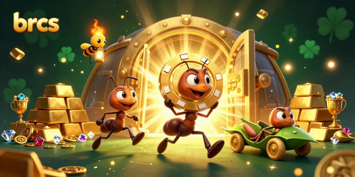 Join the brcs ants on a wild casino heist with golden poker chips and treasures!