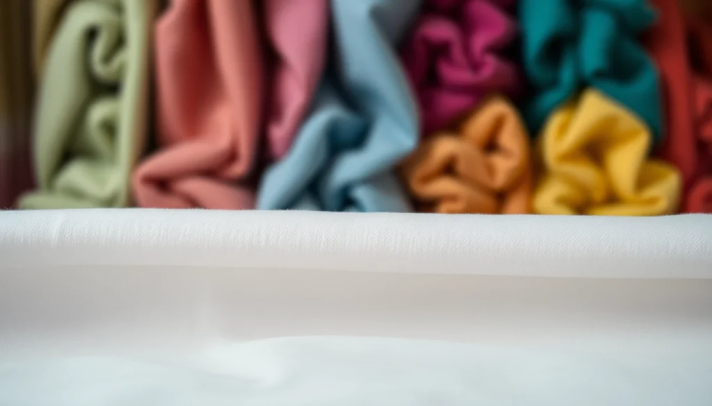 Katoen stof laat de mooie textuur en kleuren zien van hoogwaardige materialen.