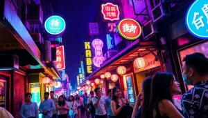 Experience the lively 하노이밤문화 with vibrant nightlife scenes showcasing colorful bars and social gatherings.