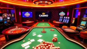 Experience thrilling gaming at https://shbet.law/ with vibrant online slots and strategic poker action in a luxurious casino setting.