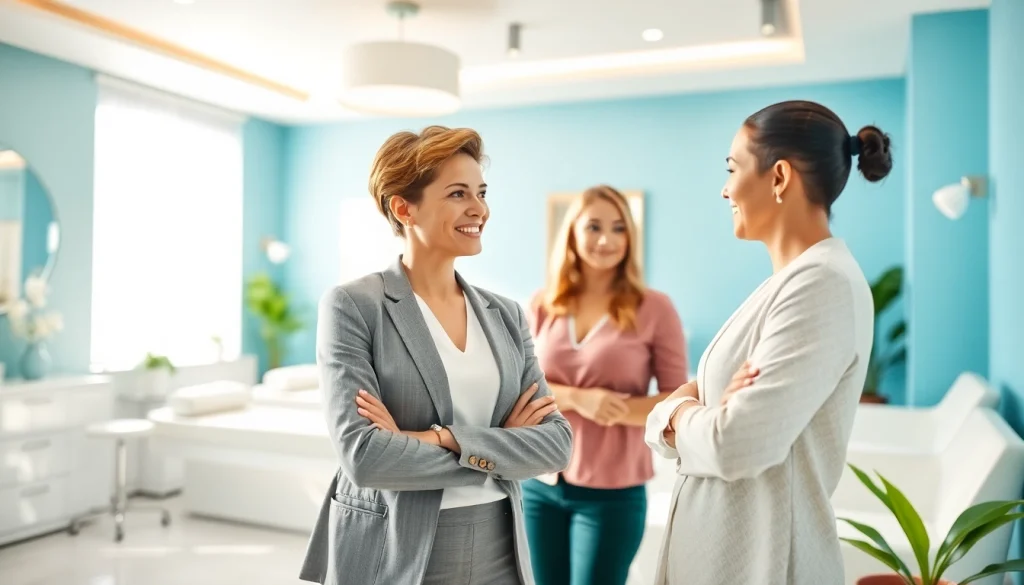 Enhance your medspa marketing with expert guidance in a serene clinic environment.