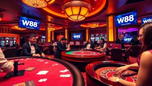 Winning at casino games with the official W88 link ensuring a thrilling experience.