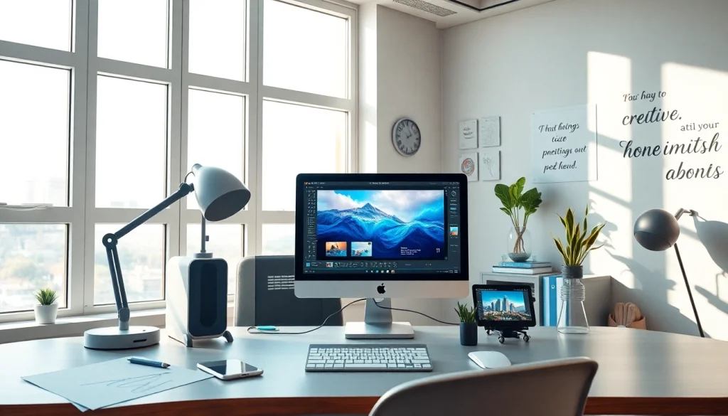 Nano banana AI image editing interface in a futuristic workspace