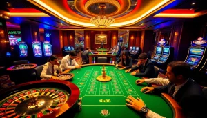 Người chơi hào hứng tham gia vào các trận đấu đầy kịch tính tại các bàn casino sôi động của Tik88.