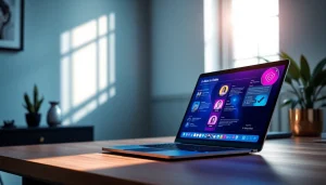 Experience the best nsfw ai at a modern digital workspace showcasing engaging AI technology.