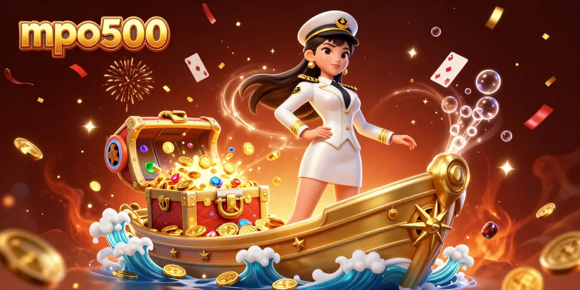 Experience thrilling gameplay with mpo500's vibrant casino elements in a captivating 3D scene.