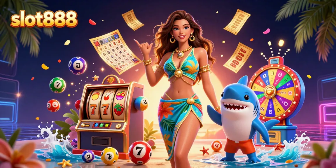 Engage with the exciting features of slot888, enjoying vibrant slot reels and games.