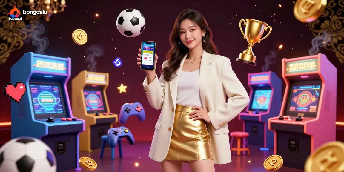 Engage with bongdalu for sports betting insights in a vibrant digital illustration.