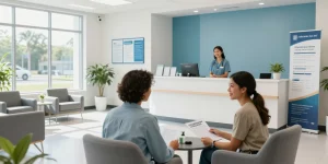 Lost Medicaid: Compassionate patient care at a health clinic to assist with insurance transition.