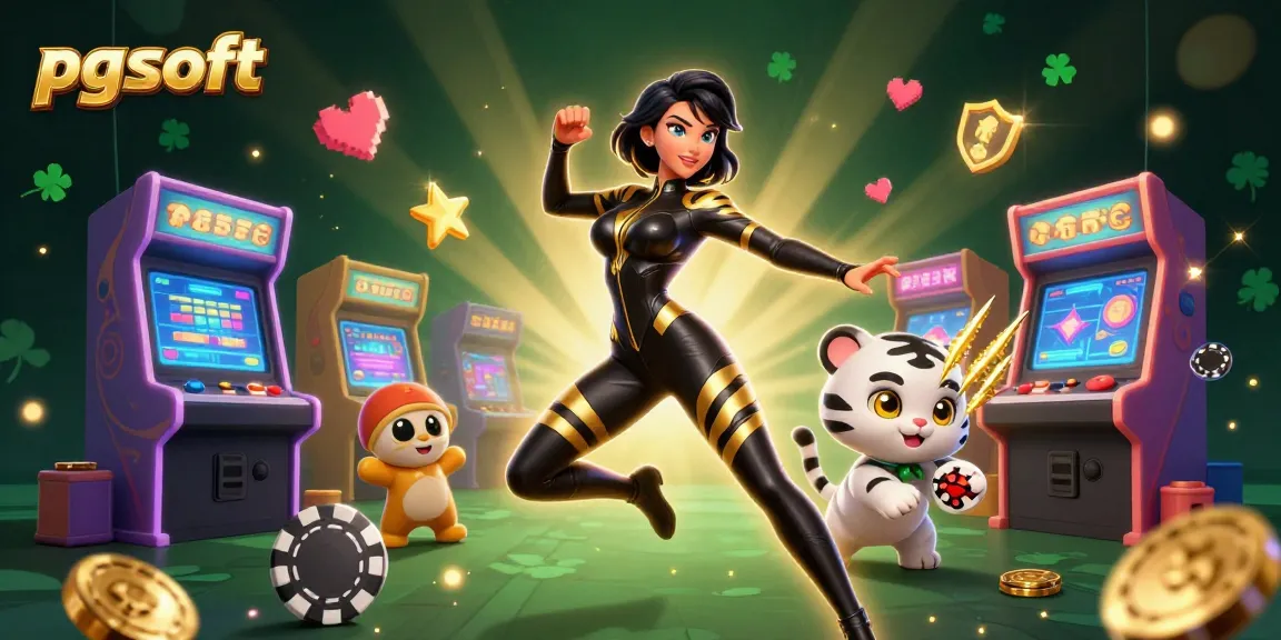 Engage with pg soft's immersive gaming features featuring a dynamic casino scene