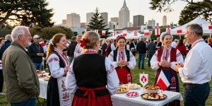 Polish community gathering at https://www.sfpol.com/ in San Francisco celebrating cultural heritage.